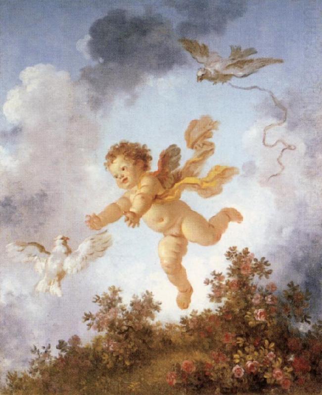 Jean-Honore Fragonard Pursuing a dove china oil painting image